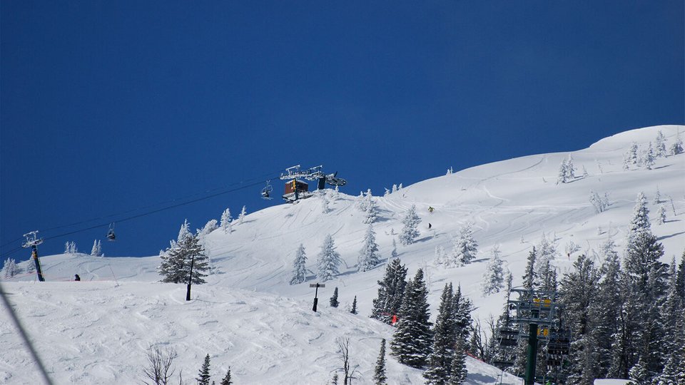 Bridger Bowl at sunset