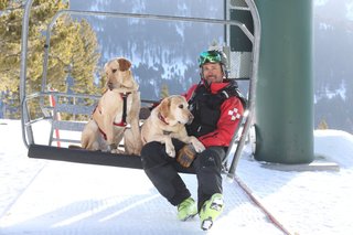 Dogs on Lift with Graham Patroller